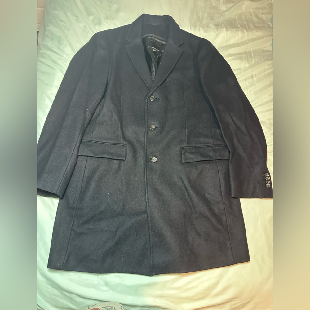 Banana Republic Navy Blue Men's Coat - Picture 2 of 14